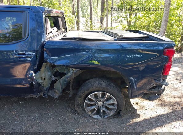 3GCUYEED1NG113557 2022 CHEVROLET SILVERADO Dark Blue Front view