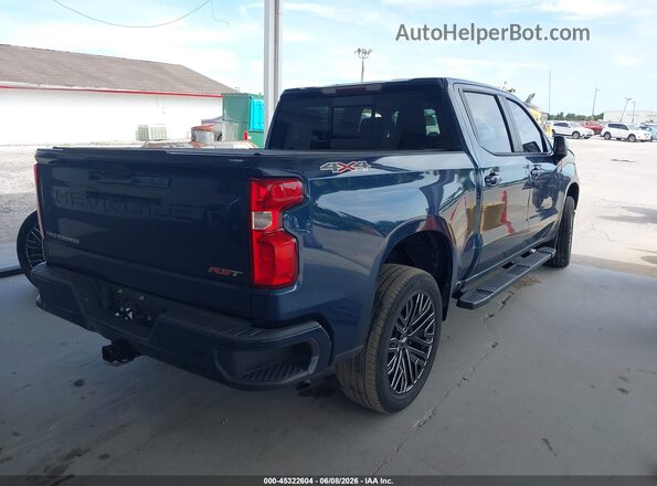 3GCUYEED4MG154893 2021 CHEVROLET SILVERADO Dark Blue Задняя правая четверть