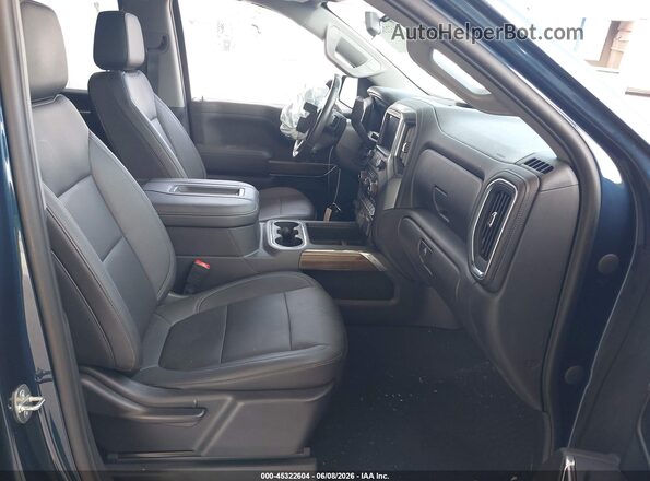 3GCUYEED4MG154893 2021 CHEVROLET SILVERADO Dark Blue Вид салона спереди