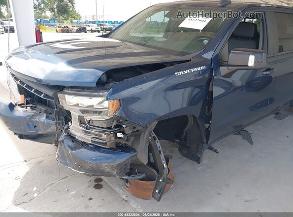3GCUYEED4MG154893 2021 CHEVROLET SILVERADO Dark Blue Вид спереди