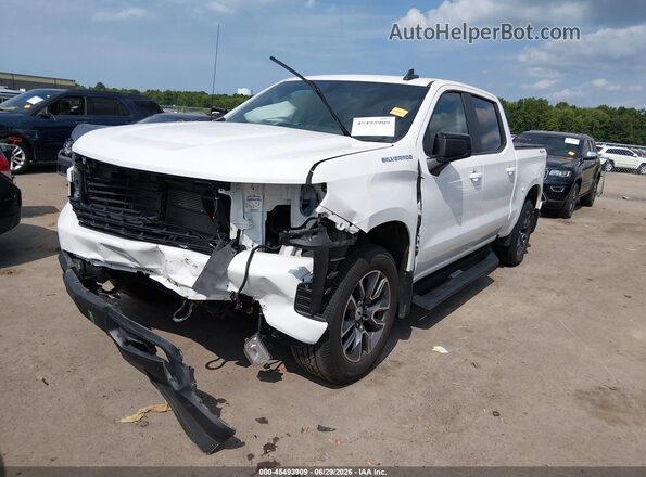 3GCUYEED4NG151820 2022 CHEVROLET SILVERADO Белый Передняя левая четверть