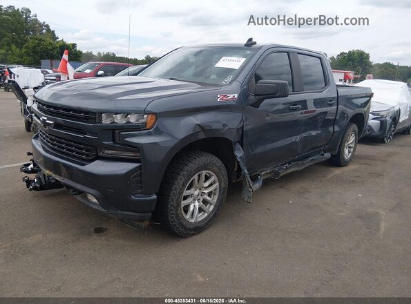3GCUYEED7KG183771 2019 CHEVROLET SILVERADO Blue Առջևի ձախ երեք քառորդ տեսարան