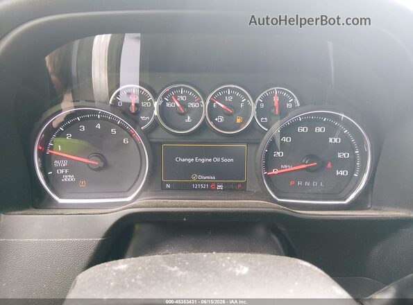 3GCUYEED7KG183771 2019 CHEVROLET SILVERADO Blue Հետևի նստատեղերի տեսք