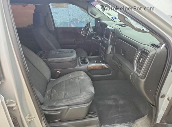 3GCUYEED7KG261322 2019 CHEVROLET SILVERADO Silver Вид салону спереду