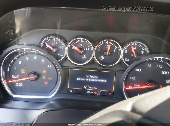 3GCUYEED7KG277147 2019 CHEVROLET SILVERADO White Widok tylnych siedzeń