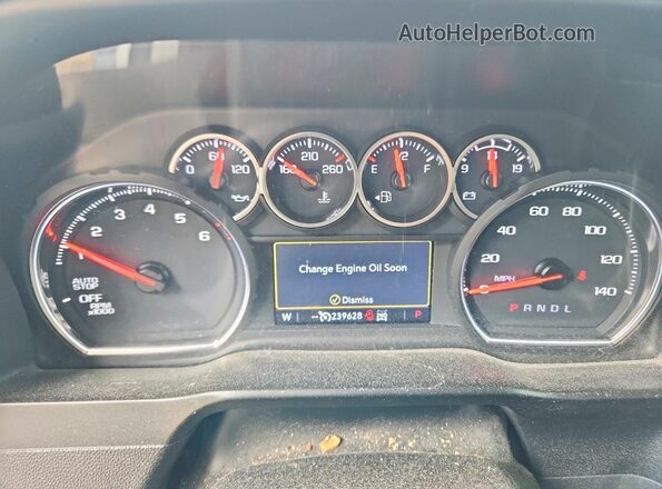 3GCUYEED8MG217946 2021 CHEVROLET SILVERADO White Vista del cuadro de instrumentos