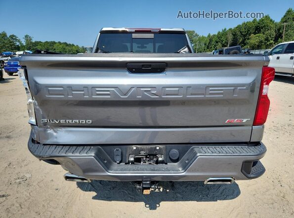 3GCUYEEDXMG385572 2021 CHEVROLET SILVERADO Gray უკანა ხედი