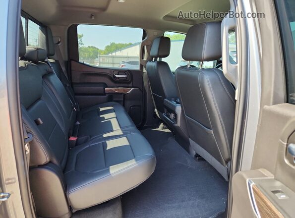 3GCUYEEDXMG385572 2021 CHEVROLET SILVERADO Gray უკანა სავარძლების ხედი