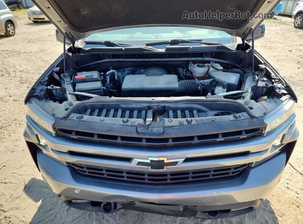 3GCUYEEDXMG385572 2021 CHEVROLET SILVERADO Gray უკანა სალონის ხედი