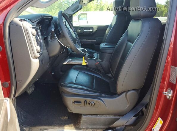 3GCUYGED3KG269266 2019 CHEVROLET SILVERADO Maroon Вид салону спереду
