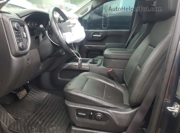 3GCUYGED9KG297797 2019 CHEVROLET SILVERADO Угольный Вид салона спереди