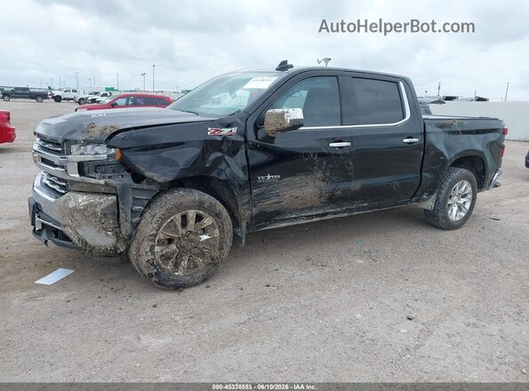 3GCUYGEL4MG249697 2021 CHEVROLET SILVERADO Black წინა მარცხენა ხედი სამი მეოთხედიდან