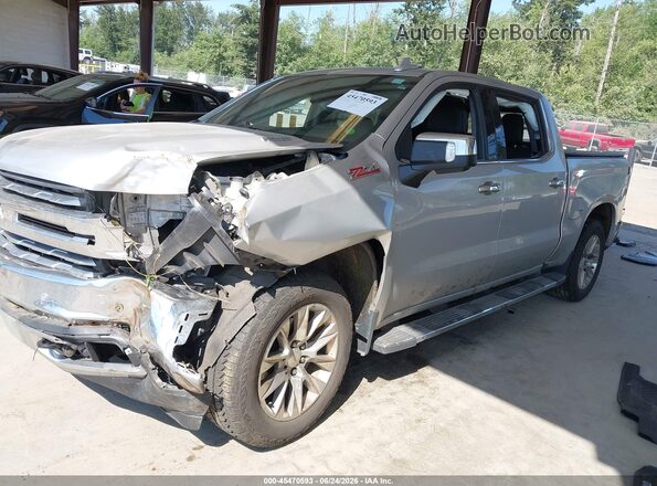 3GCUYGET2LG445734 2020 CHEVROLET SILVERADO Silver Передня ліва чверть