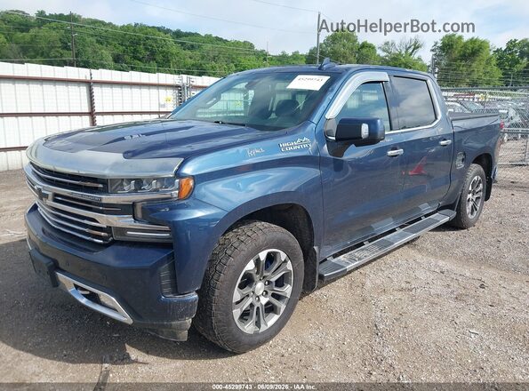 3GCUYHEL9KG223583 2019 CHEVROLET SILVERADO Blue Vista tres cuartos delantera izquierda
