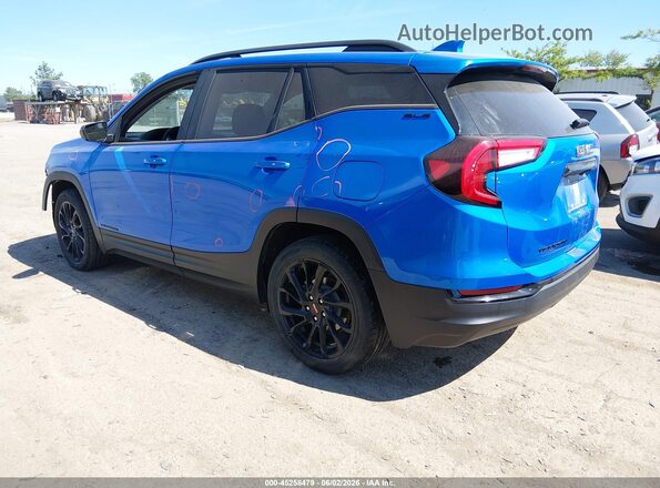 3GKALMEG0RL132446 2024 GMC TERRAIN Синий Задняя левая четверть