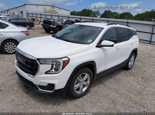 3GKALMEG1RL357295 2024 GMC TERRAIN Белый Передняя левая четверть