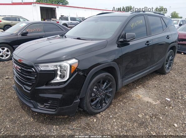 3GKALMEG2RL249798 2024 GMC TERRAIN Black Առջևի ձախ երեք քառորդ տեսարան