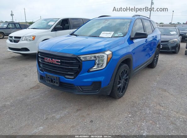 3GKALMEG2RL266178 2024 GMC TERRAIN Blue წინა მარცხენა ხედი სამი მეოთხედიდან
