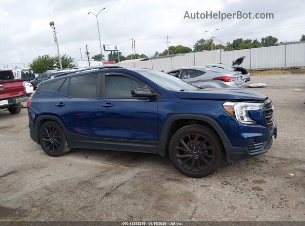 3GKALMEG3PL197109 2023 GMC TERRAIN Blue Սալոնի հետևի տեսք