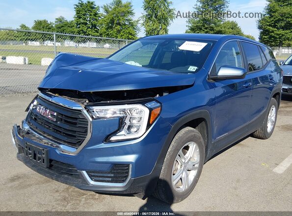 3GKALMEG3RL113373 2024 GMC TERRAIN Blue Vista tres cuartos delantera izquierda