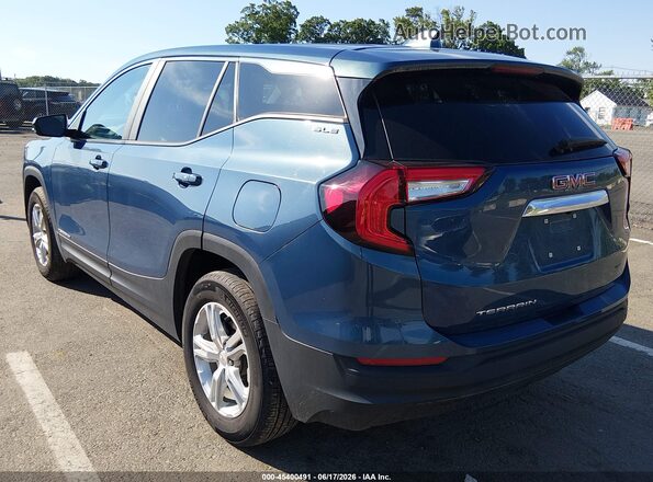 3GKALMEG3RL113373 2024 GMC TERRAIN Blue Trasero izquierdo