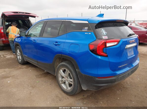3GKALMEG6RL144150 2024 GMC TERRAIN Blue Trasero izquierdo