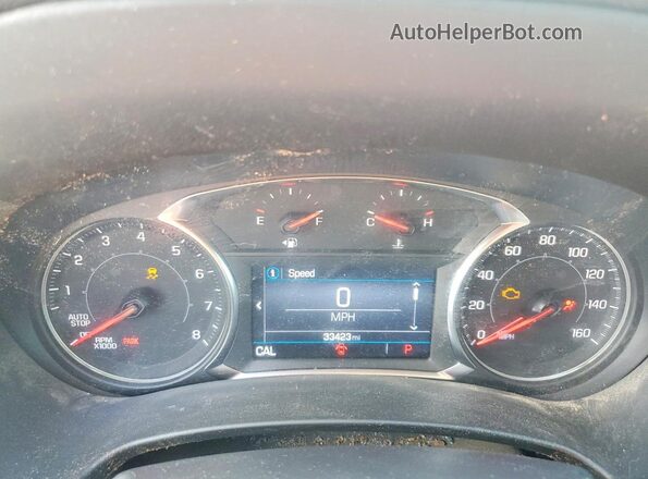 3GKALMEG7PL239037 2023 GMC TERRAIN Gray Instrument cluster view