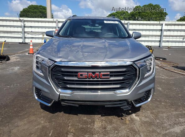 3GKALMEG7PL239037 2023 GMC TERRAIN Gray Front view