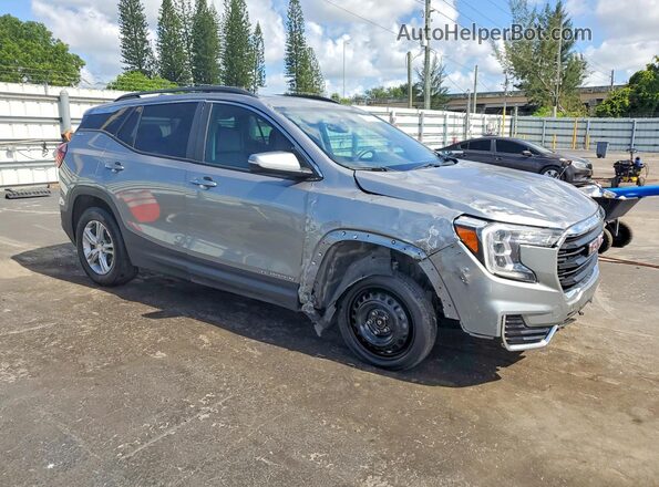 3GKALMEG7PL239037 2023 GMC TERRAIN Gray Front right
