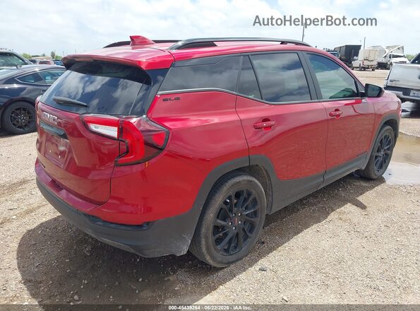 3GKALMEG7RL392584 2024 GMC TERRAIN Красный Задняя правая четверть