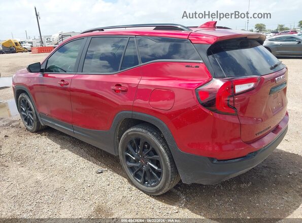 3GKALMEG7RL392584 2024 GMC TERRAIN Красный Задняя левая четверть