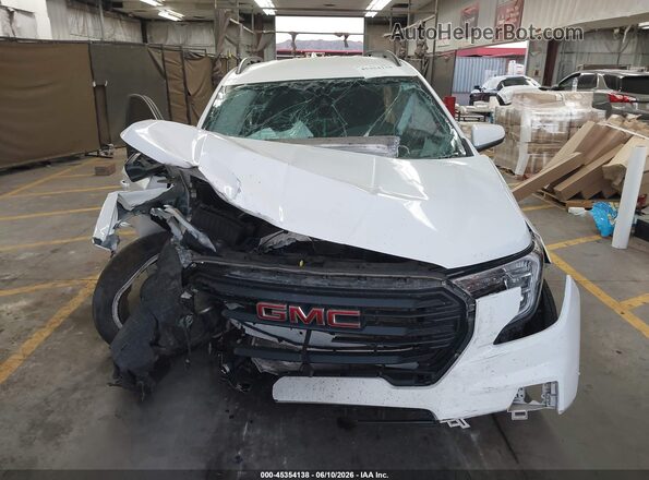 3GKALMEG8PL155812 2023 GMC TERRAIN White წინა პანელის ხედი