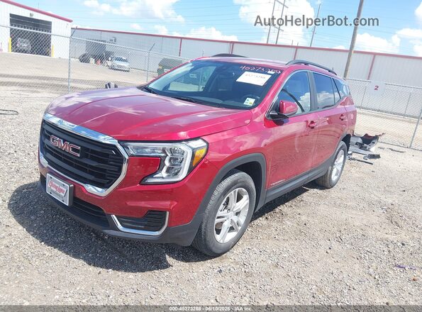 3GKALMEG9PL269981 2023 GMC TERRAIN Бордовый Передняя левая четверть