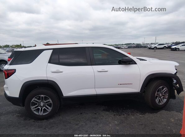 3GKALMEG9SL294761 2025 GMC TERRAIN White Widok wnętrza 360 stopni