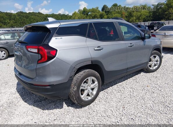 3GKALMEGXRL272147 2024 GMC TERRAIN Серебряный Задняя правая четверть