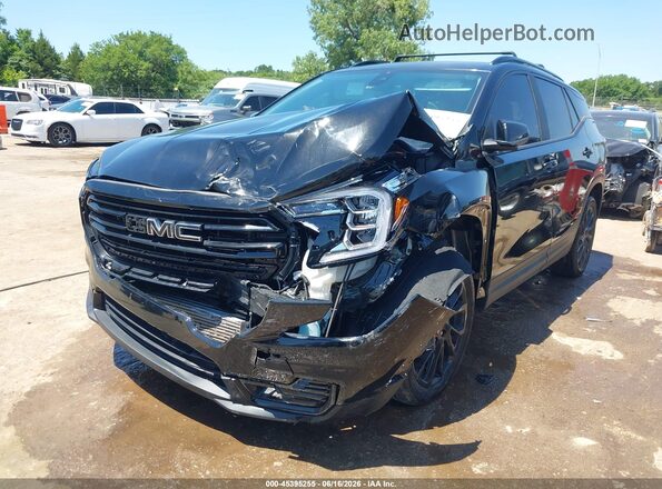 3GKALMEGXRL398993 2024 GMC TERRAIN Black წინა მარცხენა ხედი სამი მეოთხედიდან