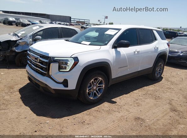 3GKALMEGXTL178230 2026 GMC TERRAIN White წინა მარცხენა ხედი სამი მეოთხედიდან