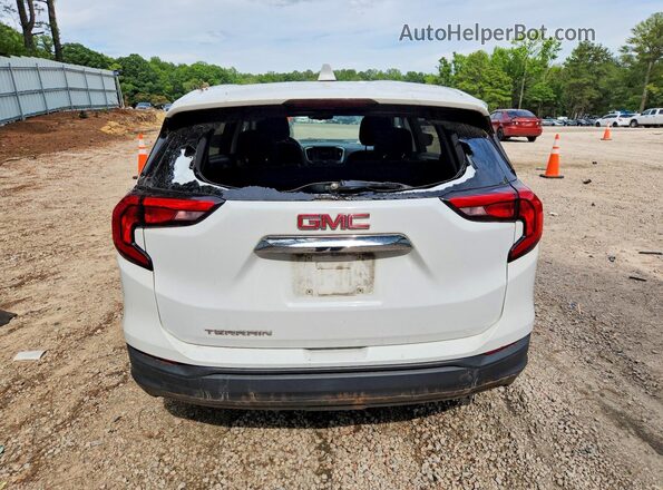 3GKALMEV0JL158063 2018 GMC TERRAIN White Widok z tyłu