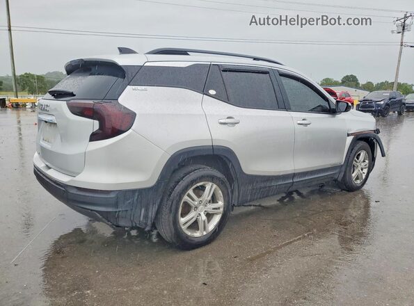 3GKALMEV0JL325554 2018 GMC TERRAIN Серебряный Задняя правая четверть