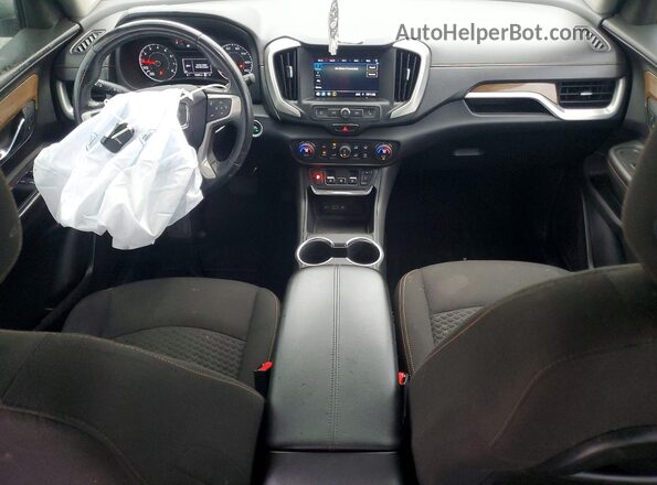 3GKALMEV0JL325554 2018 GMC TERRAIN Серебряный Вид панели приборов