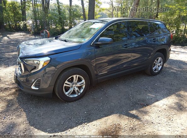3GKALMEV0JL409972 2018 GMC TERRAIN Dark Blue წინა მარცხენა ხედი სამი მეოთხედიდან