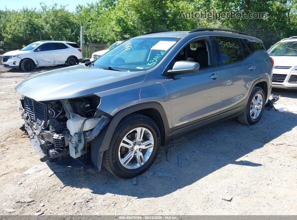3GKALMEV0KL318749 2019 GMC TERRAIN Gray Передня ліва чверть