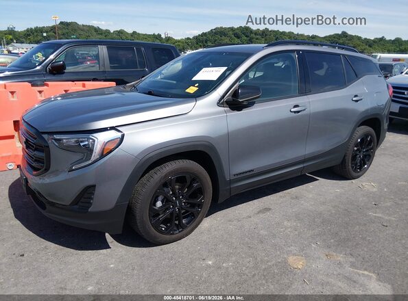3GKALMEV0ML313747 2021 GMC TERRAIN Gray Передня ліва чверть