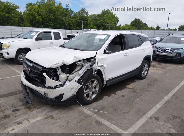 3GKALMEV1ML327995 2021 GMC TERRAIN White წინა მარცხენა ხედი სამი მეოთხედიდან