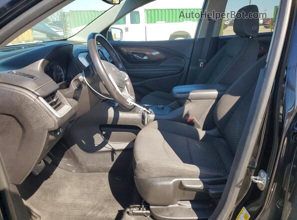 3GKALMEV2JL196457 2018 GMC TERRAIN Черный Вид салона спереди