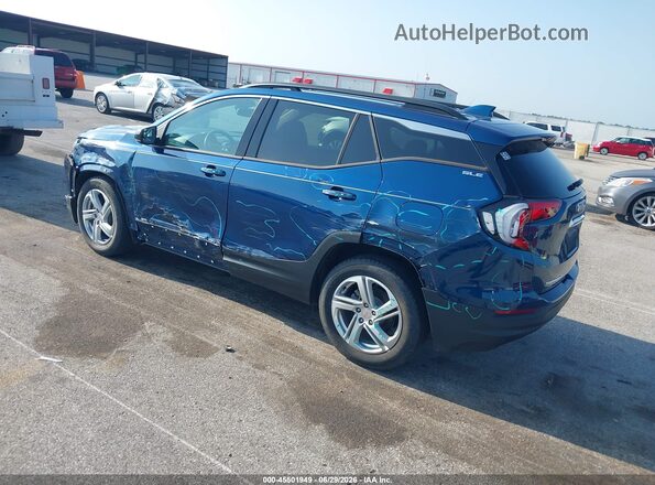 3GKALMEV2LL177961 2020 GMC TERRAIN Blue Trasero izquierdo