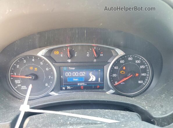 3GKALMEV2LL228908 2020 GMC TERRAIN Silver Instrument cluster view