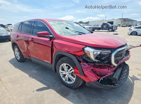 3GKALMEV3JL238313 2018 GMC TERRAIN Burgundy Przód prawy