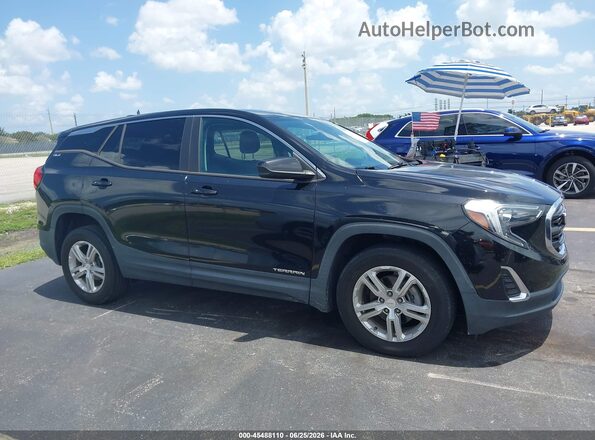 3GKALMEV3JL283090 2018 GMC TERRAIN Black Սալոնի հետևի տեսք