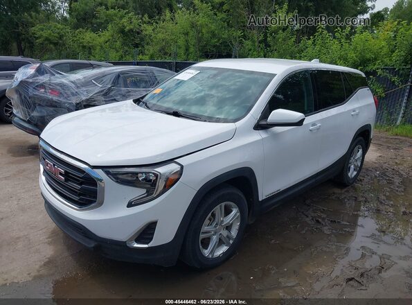 3GKALMEV3JL386199 2018 GMC TERRAIN White Vista tres cuartos delantera izquierda